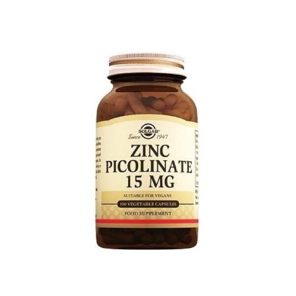 Solgar Zinc Picolinate 15 Mg 100 Kapsül