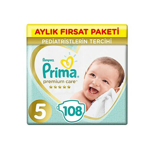 Prima Premium Care Bebek Bezi 5 Beden 108 Adet